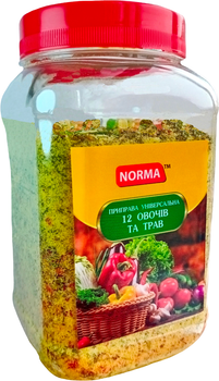 Смесь специй Norma 12 овощей и трав Приправа универсальная банка 500 г (482022341136)