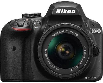 Nikon D3400 AF-P 18-55mm f/3.5-5.6G Kit Black