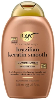 Кондиционер OGX Brazilian Keratin Smooth Разглаживающий для укрепления волос 385 мл (0022796976024)