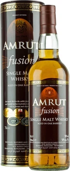 Віскі Amrut Fusion в подарунковій упаковці 0.7 л 50% (8901193004122)