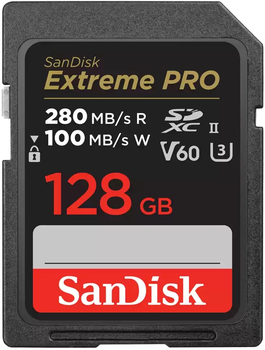 Карта памяти SanDisk Extreme PRO SDXC 128GB UHS-II (SDSDXEP-128G-GN4IN)