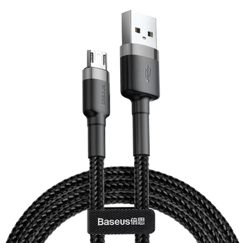 Зарядний кабель Baseus Cafule MicroUSB 1.5A 2M Gray/Black (CAMKLF-CG1)