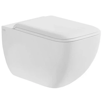 Унитаз подвесной безободковый белый CIELO Shui Comfort с сиденьем с микролифтом SHCOVSKCPVSHCOTF