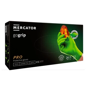 Перчатки нитриловые MERCATOR gogrip green, размер L, 50 шт