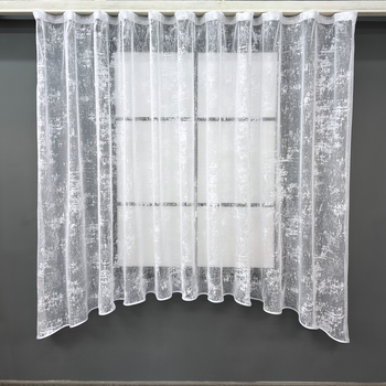 Кухонна арка VR-Textil № 000к жакард "Мрамор Al-1" білий 290х150 см (51-218)