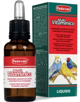 Додатковий рідкий корм (прикорм) для птахів Padovan Multivitaminico 30 мл (PP00503)