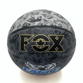 Мяч баскетбольный Fox ball №7 черно-серый Newt, NE-BAS-1027
