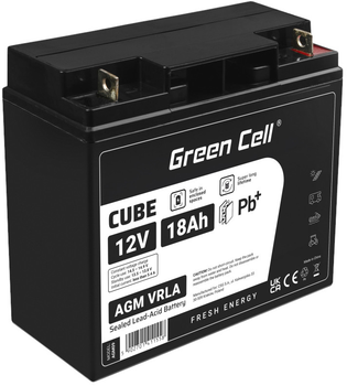 Акумуляторна батарея Green Cell AGM VRLA 12V 18Ah (5902701411558)