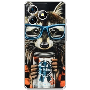 Силиконовый чехол BoxFace Ulefone Note 18 Pro Енот с банкой (65171-up1333)