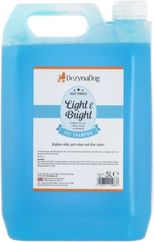 Шампунь Dezynadog Light Bright White Coat Colour Enchance для посилення кольору і блиску білих срібних і кольорових порід собак 5 л (5052372014838)