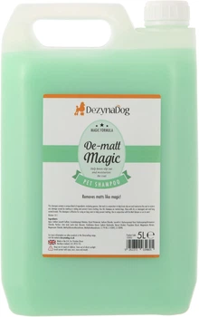 Шампунь Dezynadog De-Matt Magic для сухої пошкодженої шерсті від ковтунів і сплутування, для зволоження для довгошерстих порід 5 л (5052372034805)