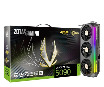 Видеокарта Zotac GeForce RTX 5090 AMP Extreme Infinity 32GB GDDR7 DLSS4 (ZT-B50900B-10P) EU