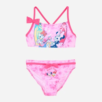 Детский раздельный купальник для девочки Disney Minnie YE18085 98 см Розовый (3609087651883)