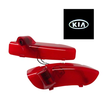 Светодиодная штатная подсветка на двери автомобиля с логотипом KIA CERATO 2005-2012, стекло