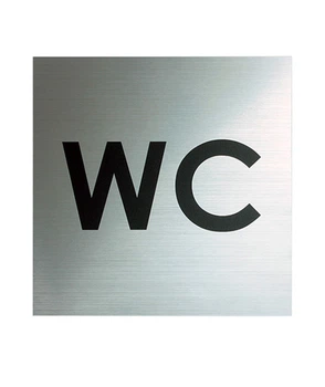 Табличка на туалет дверная WC LEGNA 11,6 х 11,6 см