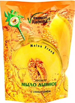 Жидкое мыло Дынное с глицерином, Energy of Vitamins 450 мл (дой-пак)