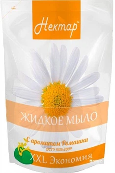 Жидкое мыло с ароматом ромашки Нектар дой-пак 500 мл
