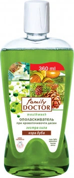 Ополіскувач для ротової порожнини Family Doctor при кровоточивості ясен "Кора дуба" 360 мл