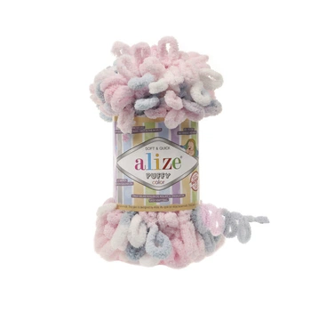 Пряжа для вязания Alize PUFFY COLOR 5864 ализе пуффи колор
