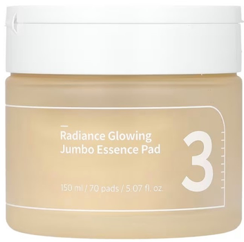 Пади Numbuzin No.3 Radiance Glowing Jumbo Essence для сяйва та освітлення шкіри 70 шт (8809652580982)