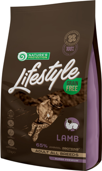 Сухой беззерновой корм для собак Nature's Protection Lifestyle Grain Free Lamb Adult All Breeds с ягненком 1.5 кг (NPLS45673) (4771317456731)
