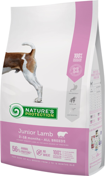 Сухой корм для собак юниоров Nature's Protection Junior Lamb All breeds 2 кг (NPS45746) (4771317457462)