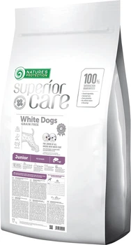 Сухий беззерновий корм для собак юніорів Nature's Protection Superior Care White Dogs Grain Free Junior All Breeds 17 кг (NPSC45995) (4771317459954)