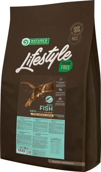 Сухий корм для кішок Nature's Protection Lifestyle Grain Free White Fish Adult Cat з білою рибою