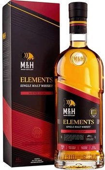 Віскі M&H Elements Sherry Cask Single Malt Whisky 0.7 л 46% у подарунковій упаковці (7290109230573)
