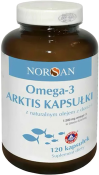 Suplement diety Norsan Omega 3 ARKTIS 120 kapsulek (781490329986)