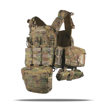 Плитоноска Kiborg GU gen.2 + 6 підсумки MultiCam (1000-k45003)