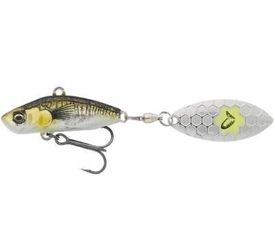 Тейл-спиннер Savage Gear 3D Sticklebait Tailspin 80mm 18.0g Желтый/белый (1013-1854.44.00)