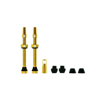 Вентилі для безкамерних колес Muc-Off 60 mm пара Золотий (1081-MC.1066)