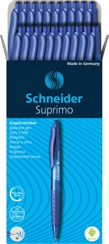 Набор ручек шариковых автоматических Schneider Suprimo 0.7 мм 20 шт Синих Корпус синий (S135603)