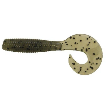 Силікон Big Bite Baits Finesse Grub 4 10 шт. Smoke Salt Pepper (1013-1838.00.96)