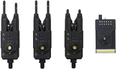 Набор сигнализаторов Prologic Fulcrum RMX Pro-Bite Alarms Presentation Set 3+1 (1013-1846.15.90)
