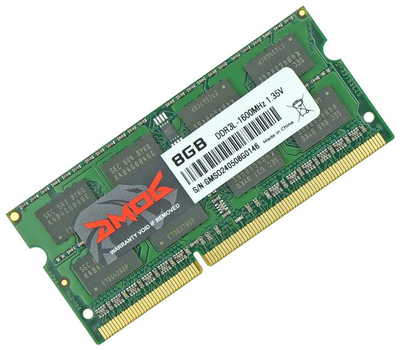 Оперативна пам'ять DDR3L 1600 8GB PC3L-12800 1.35V для ноутбука SODIMM Golden Memory GM16LS11/8 (7701170)