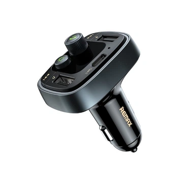 FM модулятор (трансмиттер) Bluetooth Remax Kezhi Series RCC-230 2USB + Type-C 4,8A