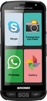 Смартфон 5" Brondi Amico + 0.5/4Gb 3G 2-SIM 4 ядра Black Б/В