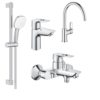 Набір змішувачів для ванни та кухні 4 в 1 Grohe Bau Loop UA123225K3