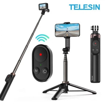 Монопод-штатив Telesin TE-RCSS-001 с пультом для GoPro Hero 13/12/11/10/9/8/Max/Телефона (70099)