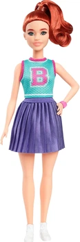 Кукла Барби Модница Рыжая в спортивном топе Barbie Fashionistas Sporty “B” Jersey Top, Red Hair 232