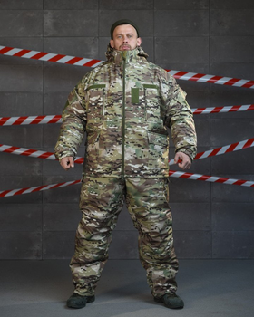Тактический военный костюм Bulldozer (Куртка + Штаны), Цвет: Мультикам, Размер: 8XL