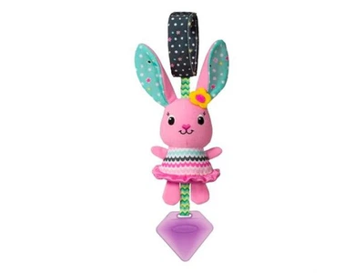 Мягкая игрушка-подвеска Зайка с прорезывателем, Infantino, 005059I