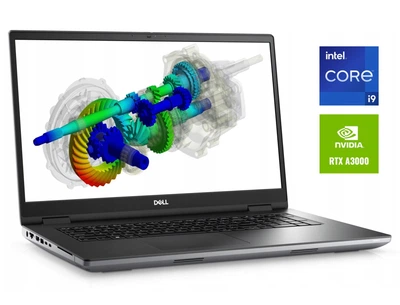 Мобильная рабочая станция Dell Precision 7770 / 17.3" (1920x1080) IPS / Intel Core i9-12950HX (16 (24) ядра по 3.6 - 5.0 GHz) / 128 GB DDR5 / 1000 GB SSD M.2 / nVidia RTX A3000, 12 GB GDDR6, 128-bit / WebCam / Win 11 Pro б/у