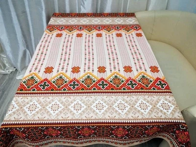 Скатерть льняная 150х110 Беж