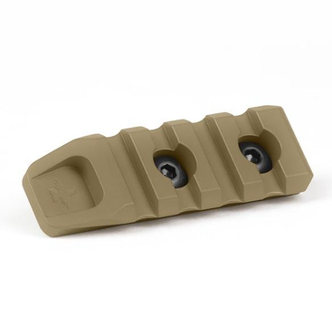 Рельс Крук Пикатинные на 4 слота с креплением стандарта M-Lok CERAKOTE Coyote Tan