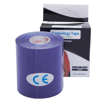 Кінезіо тейп (Kinesio tape) SP-Sport BC-0474-7_5 розмір 7,5смх5м фіолетовий