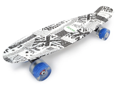Скейтборд Profi MS 0748-8 White-Gray