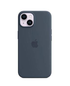 Чехол силиконовый OEM Silicone Case with MagSafe для iPhone 14 Storm Blue